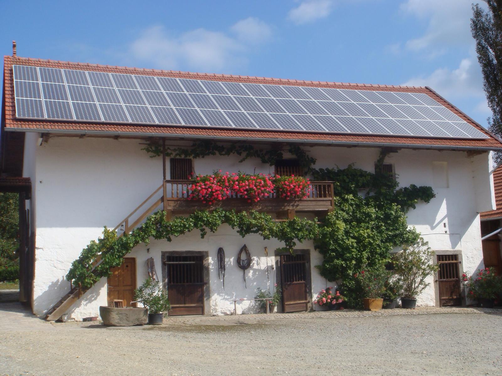 Photovoltaikanlage auf einem Einfamilienhaus